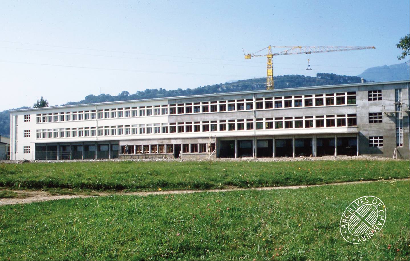 construction de l'école élémentaire Chantemerle à Chambéry