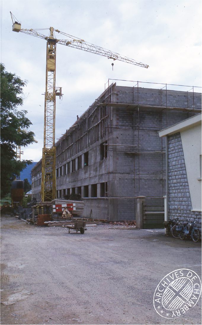 construction de l'école élémentaire à Chambéry